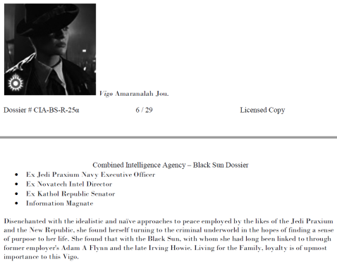 Excerpt from CIA dossier about Black Sun.